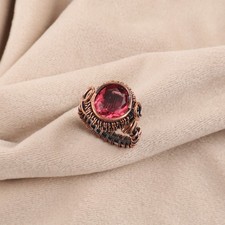 Women Ring Pink Tourmaline