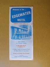 EDGEWATER MOTEL FLYER BROCHURE