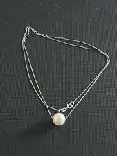 18 Ct White Gold,  8 Mm Pearl