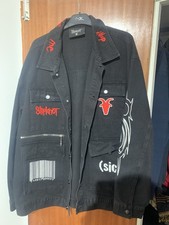 Slipknot Don’t Ever Judge Me Cargo Jean Jacket Denim Heavy Metal Size Large