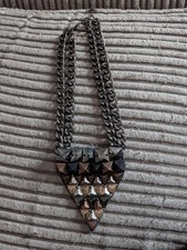 Vintage gunmetal studded - gunmetal, bib