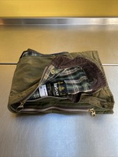 Barbour Westmorland Mens XL 52in 1980s Vintage Green Waxed Gilet Jacket