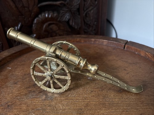 Vintage solid brass - brass, cannon
