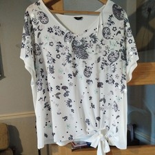 Ladies unusual side tie blouse