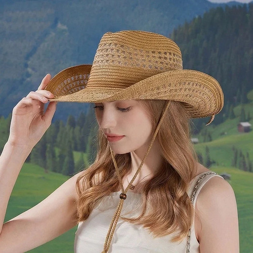 Unisex denim straw cowboy - denim,