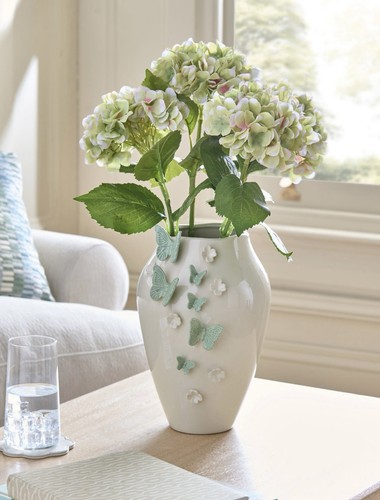 Next cream butterfly vase - cream,