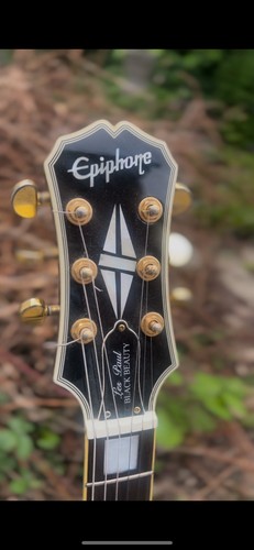 Black beauty epiphone - epiphone, pick
