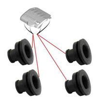 4x Top Engine Cover Rubbers Washers Grommet Mount CITROEN C4 PICASSO C5  2.0 HDi