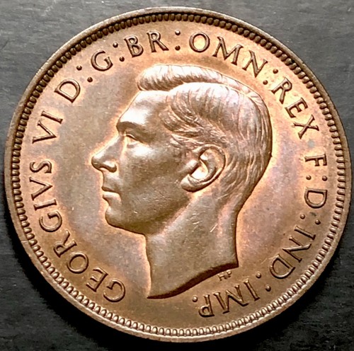1937 penny coin - penny, coin-1d