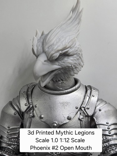 Printed phoenix bird head 2 - printed, head#2