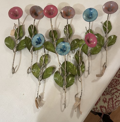 Vintage tole metal - metal, blue