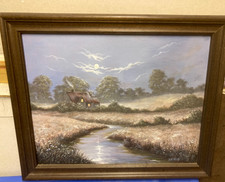 Oil painting moonlight