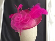Fuchsia Pink Fascinator with