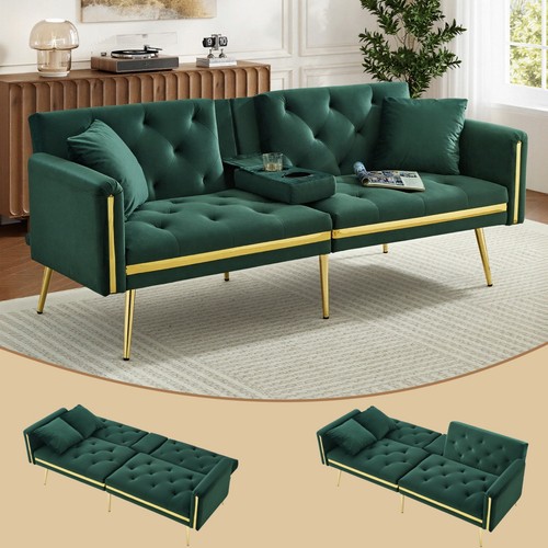 Seater velvet sofa bed - velvet,
