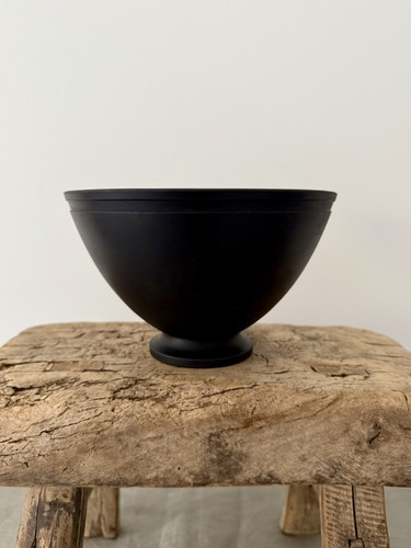 Matt black basalt - basalt, bowl