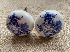 Vintage porcelain door - porcelain, knobs