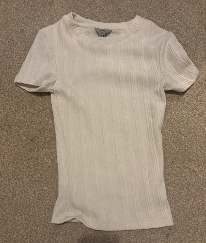 River island cream ribbed - river,
