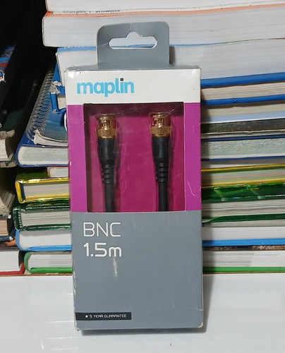 Maplin black gold plated bnc - maplin, gold-plated