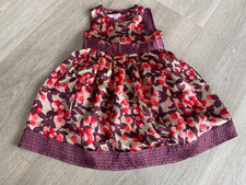 Monsoon baby girls pretty pattern special occasion party dress Size 12-18 months