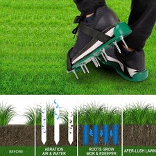Heavy Duty Lawn Aerator Spiker Shoes, Garden Durable Spike, Exercise Sandals~