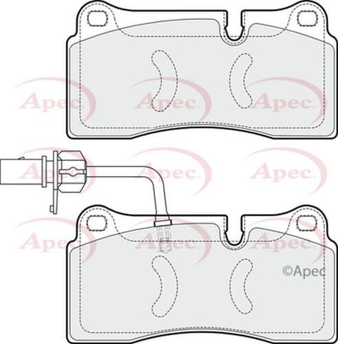 Apec brake pads rear - brake,
