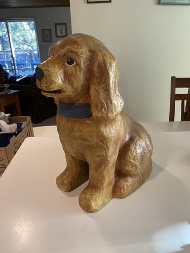 Vintage paper mache golden - vintage,