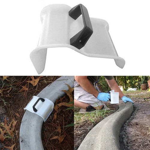 Concrete curbing trowel with - trowel,
