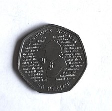 2019 Sherlock Holmes 50p Coin 
