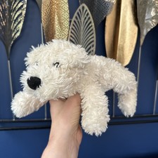 Tesco polar bear Comforter Blankie Baby Soft Toy Blanket Dou cream 2004 04 10”