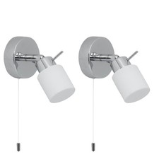 Pair of Modern Chrome IP44