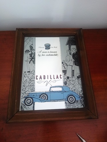 Vintage cadillac mirror - vintage,