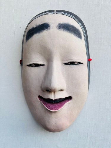 Japanese noh mask omote - noh,
