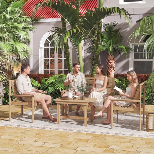 Piece wooden garden - 4,