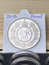 2016 Proof Queens 90th Birthday £5 Five Pound Coin Brilliant Uncirculated BU