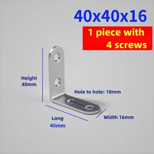 20pcs heavy duty right - right, angle