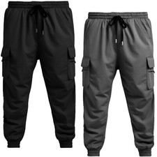 Mens Elasticated Waist Cargo