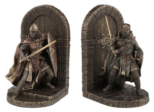 Knight bookends bronze - knight,