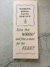 Reproduction WW2 Royal Navy WRNS Wrens Recruitment Pamphlet card