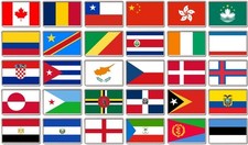 FRIDGE MAGNET - WORLD FLAGS