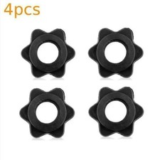 4 PCS Dumbbell Clips Barbell Bar Hex Nut Spin-Lock Collars Screw Ends Clamps