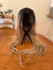 Blonde long hair wig ombre balayage ladies fancy dress LullaBellz