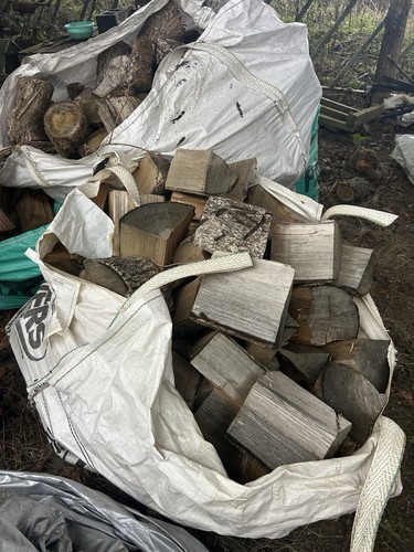 Seasoned mixed hardwood logs - mixed,