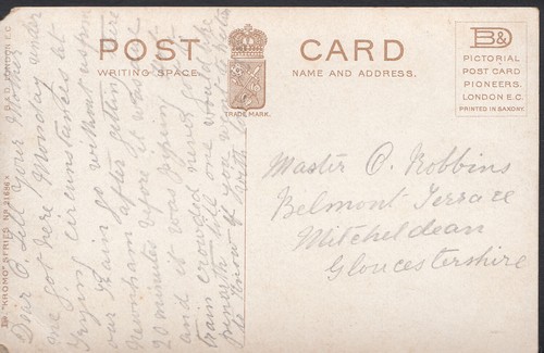 Genealogy postcard family - postcard,