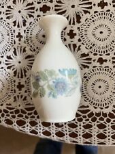 Wedgwood Clementine Bud Vase blue white 
