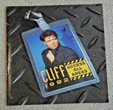 CLIFF RICHARD ACCESS ALL AREAS 1992 PROGRAMME TICKET & FLEXIDISC GLASGOW  L366