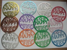 14 X CIRCULAR HAPPY BIRTHDAY