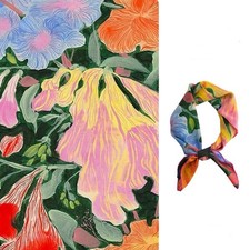 Mulberry Silk Scarf in Blue