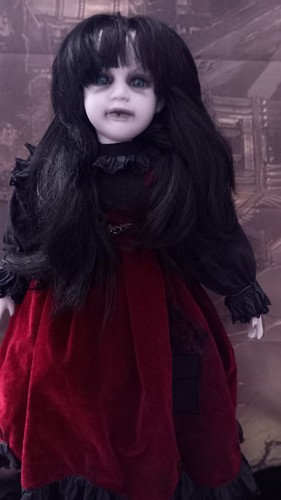 Ooak gothic horror doll creepy - ooak,