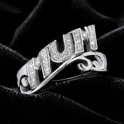 Mum ring gemstone sterling - mum,