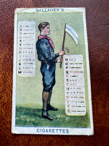 Gallaher cigarette card boy - gallaher,